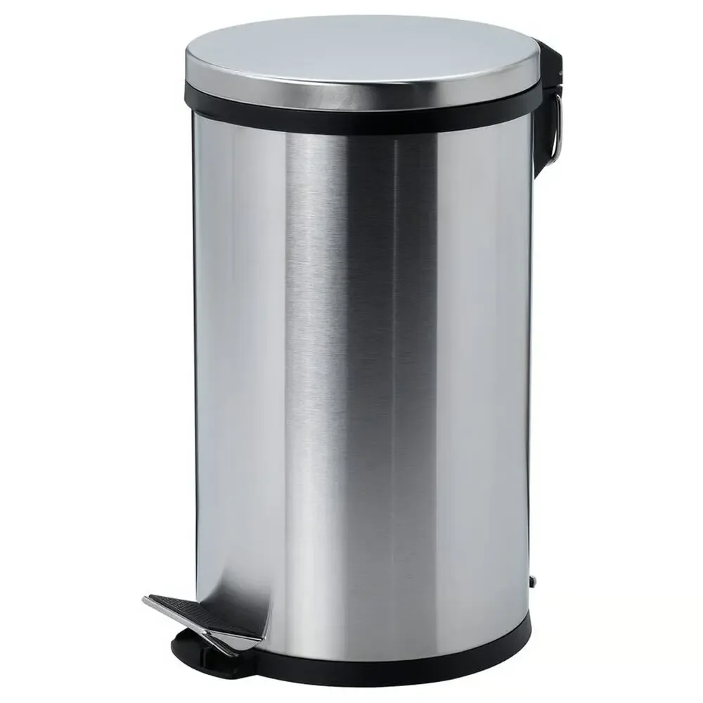 IKEA SNÖRPA Pedal Bin Stainless Steel 1-Gallon Bathroom Trash Can–NEW